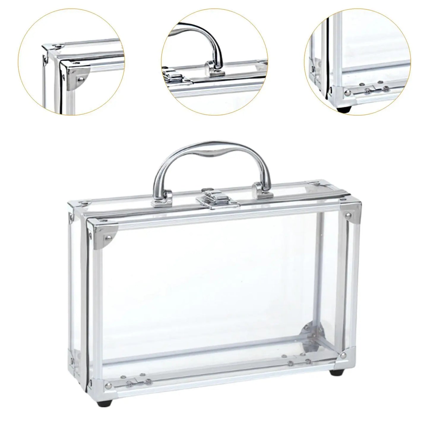 Jewelry Organizer Hair Accessories Storage Multifunctional Clear Travel Cosmetic Case for Documents Tools Pins Office Necklace