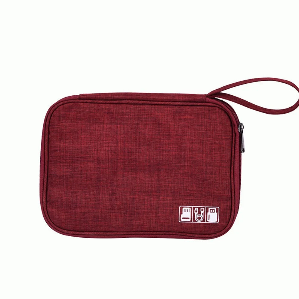 1pcs Portable Phone Cable Storage Bag Electronic Accessory Organizer USB OTG Data Cable Charger Plug Travel Waterproof Organizer
