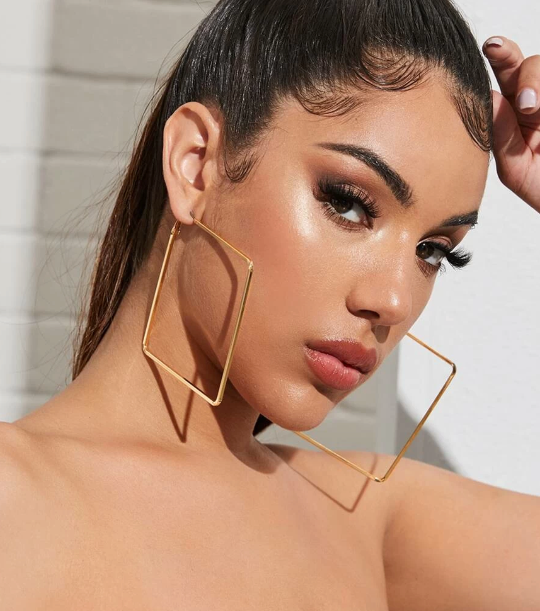Big A$$ Square Hoop Earrings