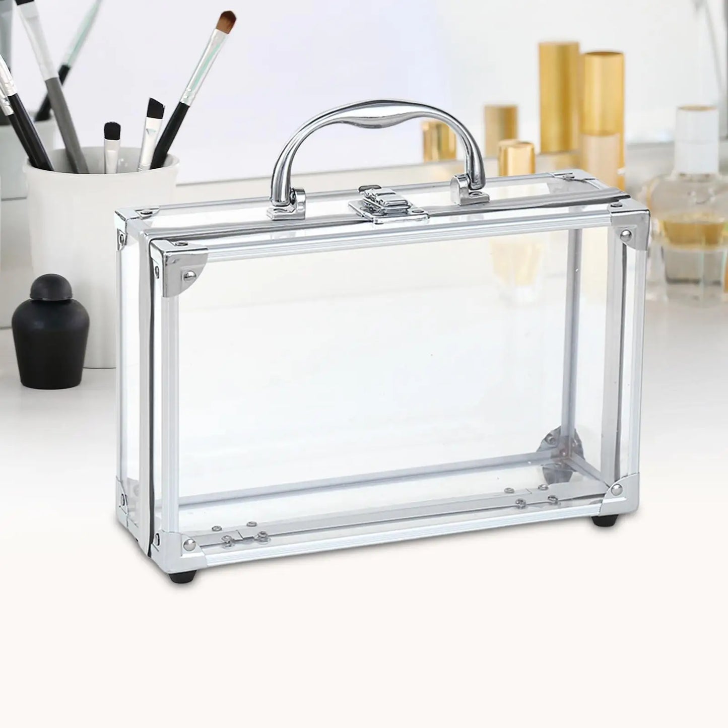 Jewelry Organizer Hair Accessories Storage Multifunctional Clear Travel Cosmetic Case for Documents Tools Pins Office Necklace